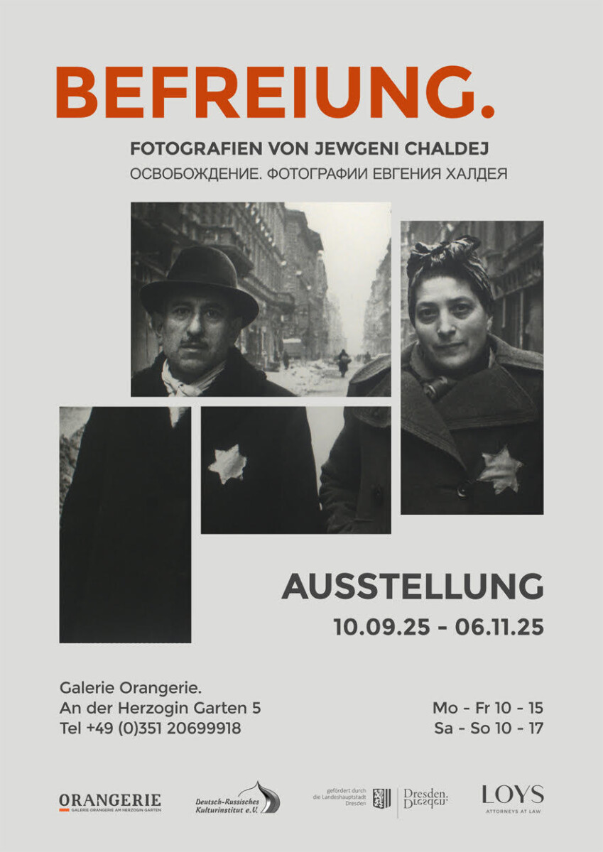 Mehr über den Artikel erfahren Einladung zur Ausstellung „Befreiung“ – Fotografien von Jewgeni Chaldej – Verlängerung